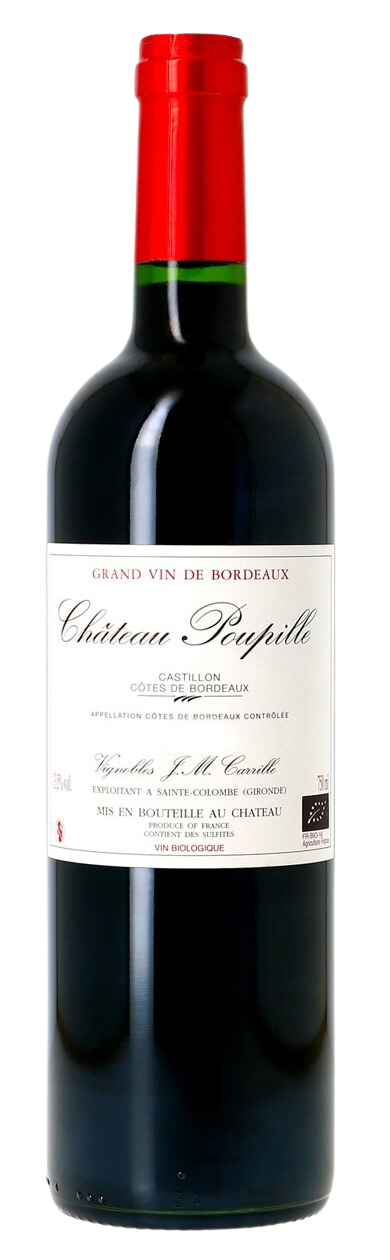 Chateau Poupille AOC Castillon Côtes de Bordeaux 2018 (Organic Wine)