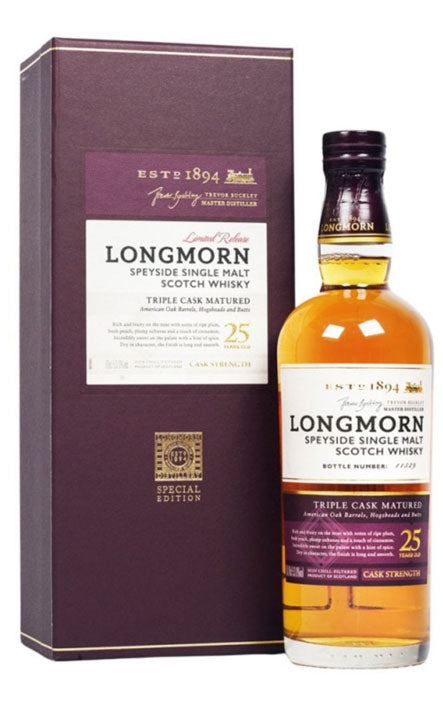 Longmorn 25 Year Old Triple Cask Matured Single Malt Whisky 53.7%