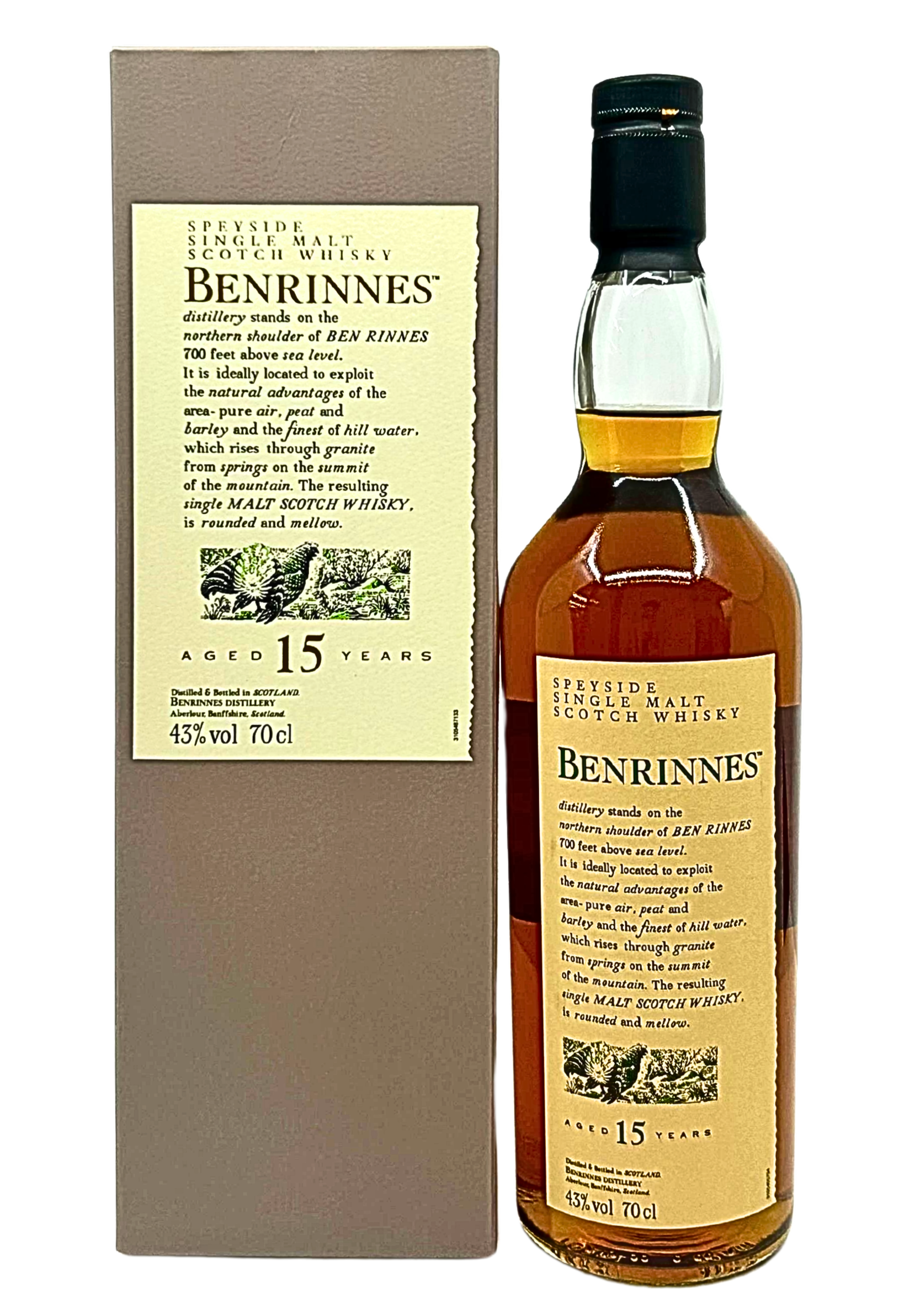 Benrinnes 15 Year Old Flora and Fauna Single Malt Scotch Whisky - SENS