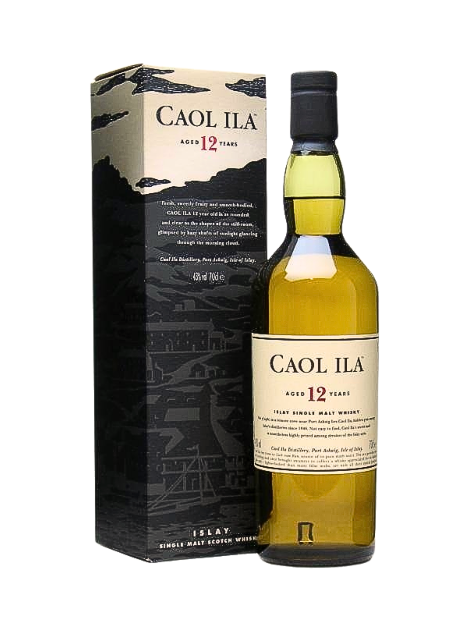 Caol Ila 12 Year Old Single Malt Scotch Whisky 43%
