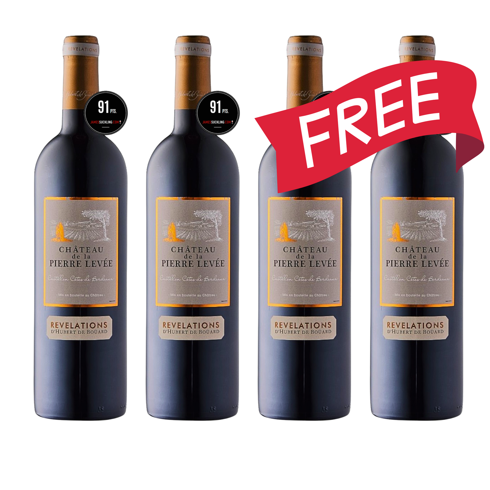 買二送二 Buy 2 Get 2 Free Angelus大金鐘莊主Hubert d'Bouard監督釀造 - Chateau de la Pierre Levée 2020 (JS: 91; HVE 3)