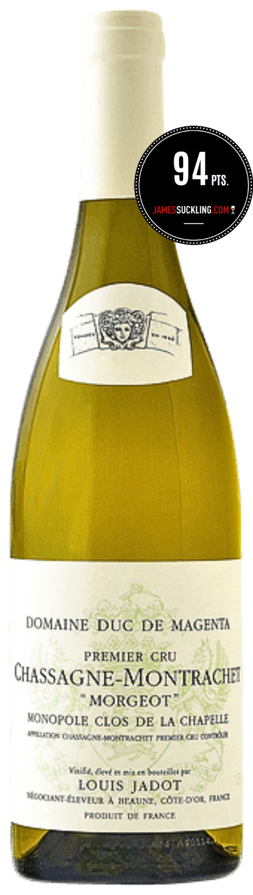 Louis Jadot Domaine Duc de Magenta Morgeot Clos de la Chapelle Monopole 2020 (JS:94)