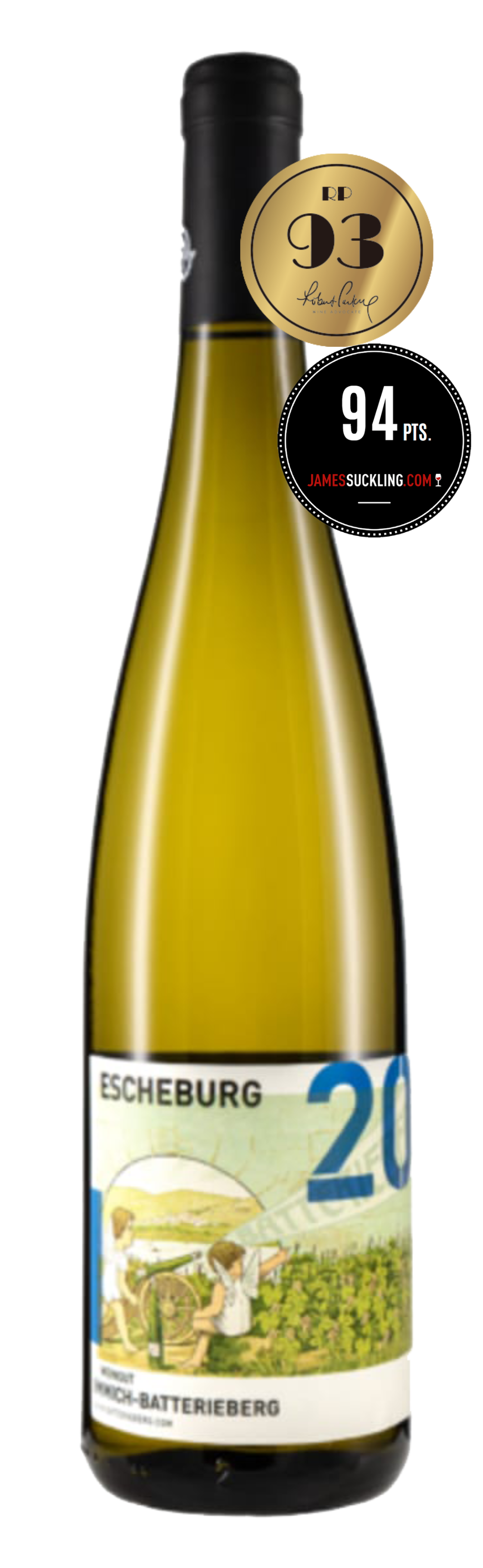 包含 Batterieberg Cru 80年無接枝老樹混釀 - Weingut Immich-Batterieberg "Escheburg" Riesling 2020 (RP: 93+, JS:94)
