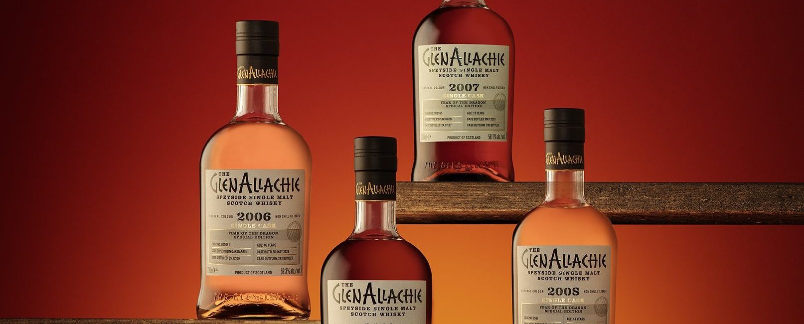 The GlenAllachie Year of Dragon Edition 2006 Virgin Oak Barrel 16 Year Old Single Cask Whisky 58.3%