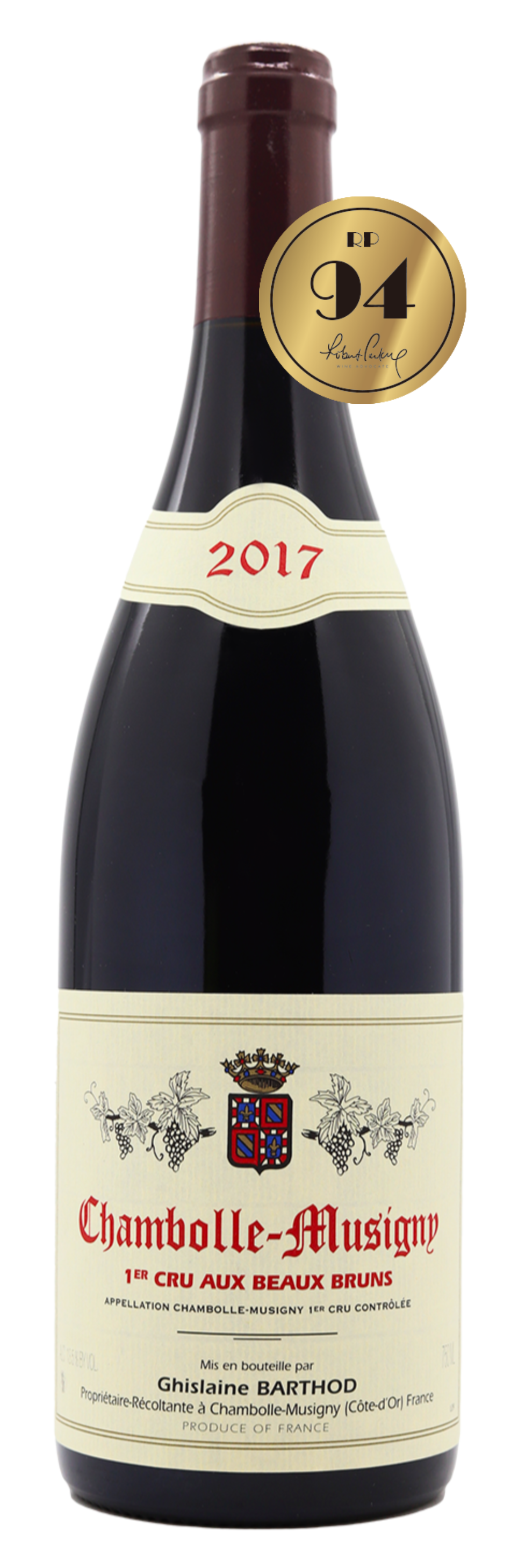 Ghislaine Barthod Chambolle‑Musigny 1er Cru Aux Beaux Bruns 2017 <br>(RP: 92-94)