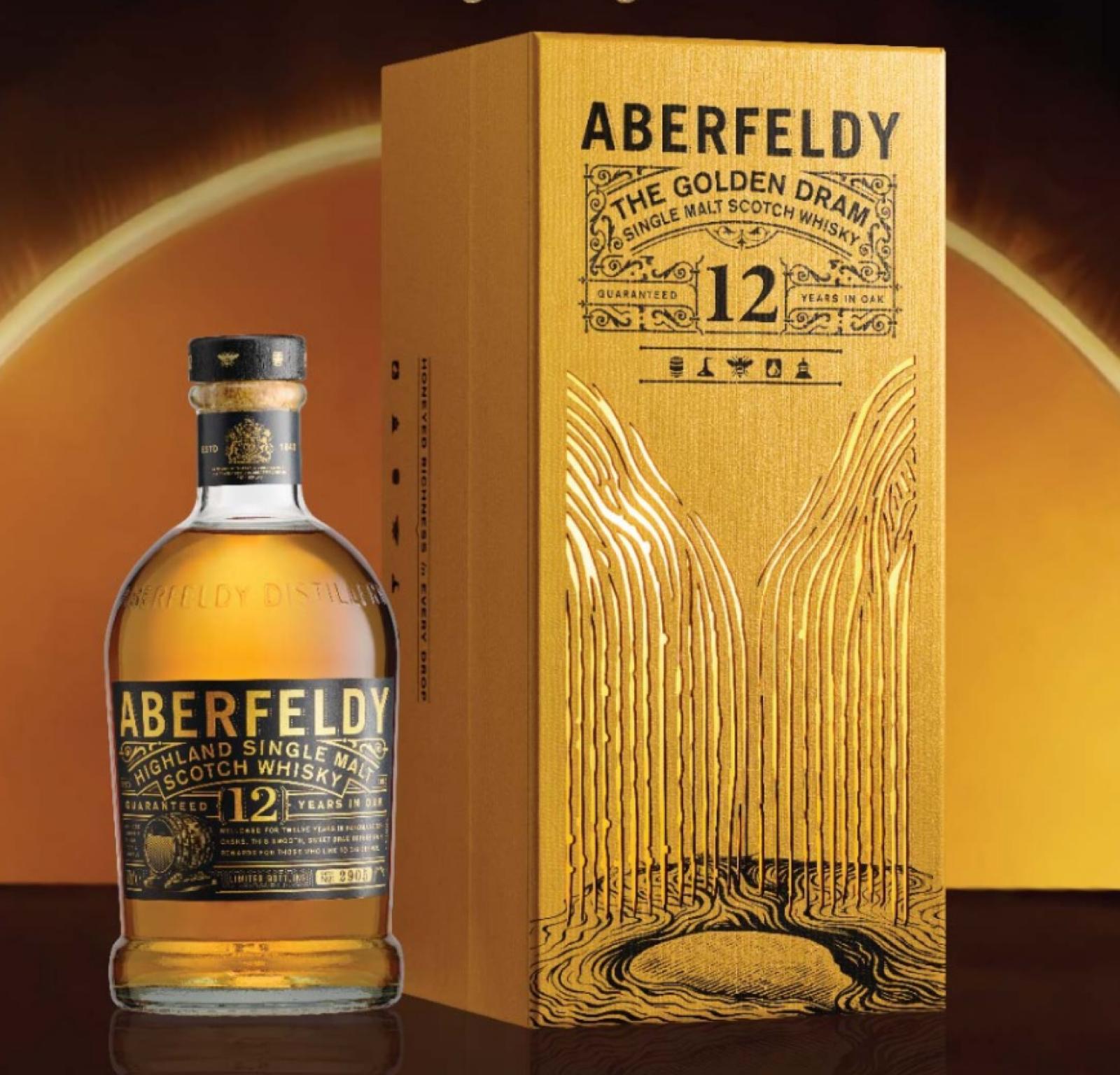 Aberfeldy 12 Year Old Scotch Whisky with Gift Box (限量透光禮盒)