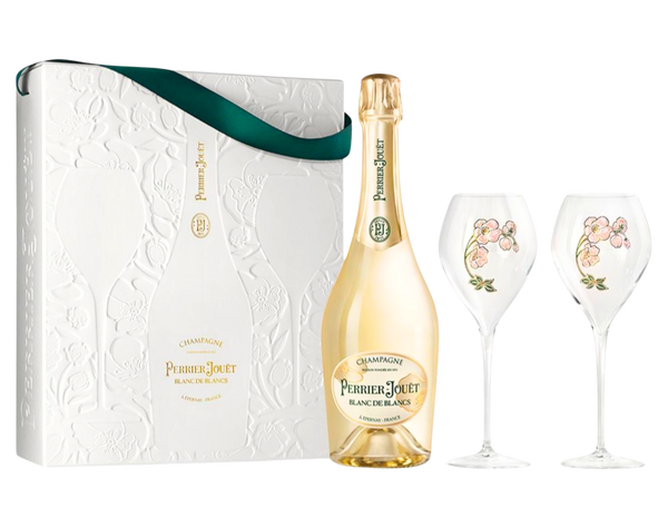 Champagne Perrier Jouet Blanc de Blancs NV Gift set (w/2 Champagne