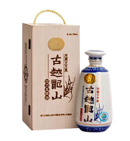 古越龍山 庫藏二十年陳紹興花雕酒(木盒) Gu Yue Long Shan 20 Years Old Huadiao (Wooden box) [500ml]