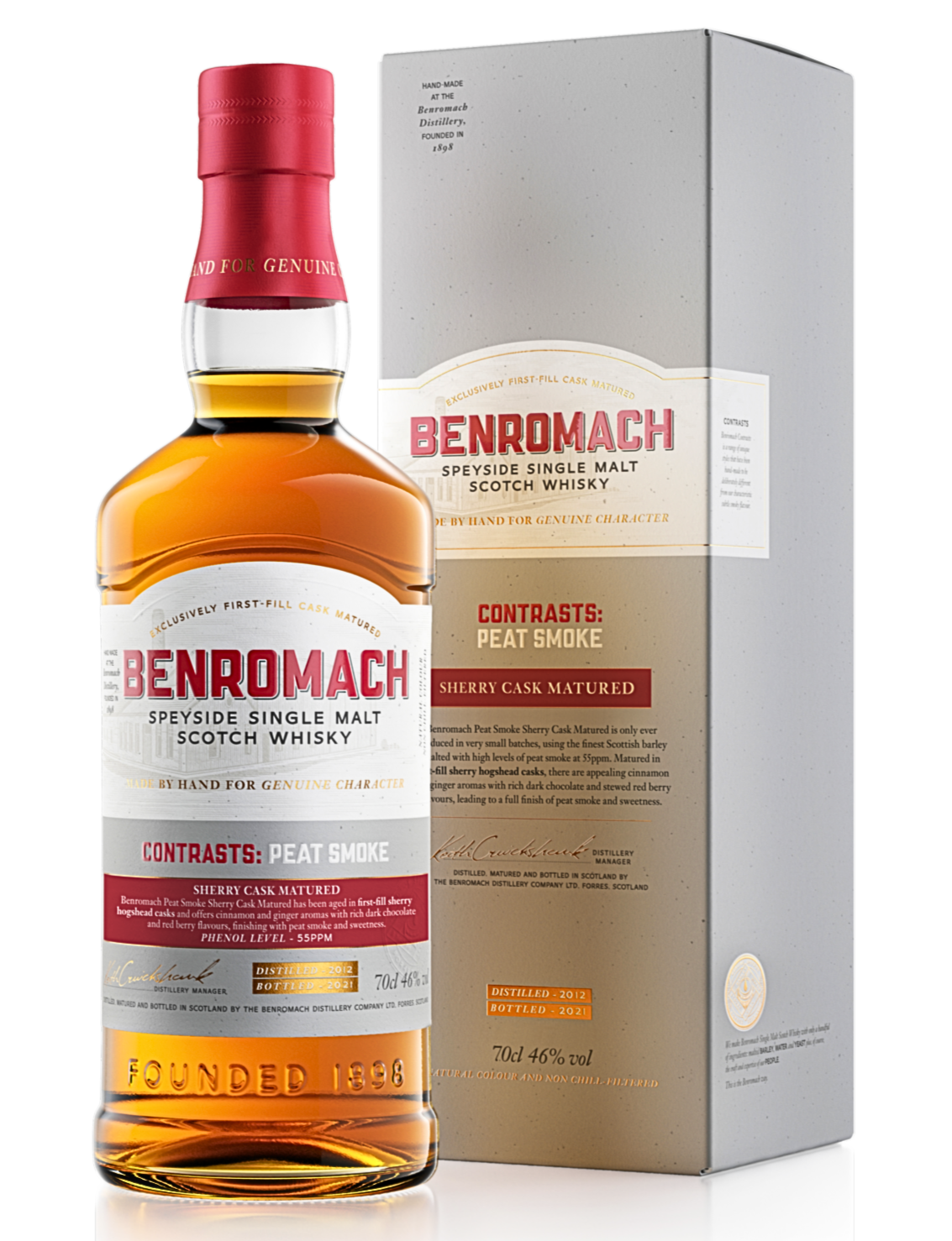 Benromach Contrasts: Peat Smoke Single Malt Whisky
