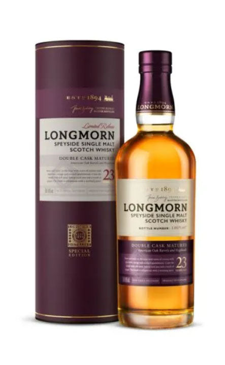 Longmorn 23 Year Old Double Cask Matured Single Malt Whisky 48%