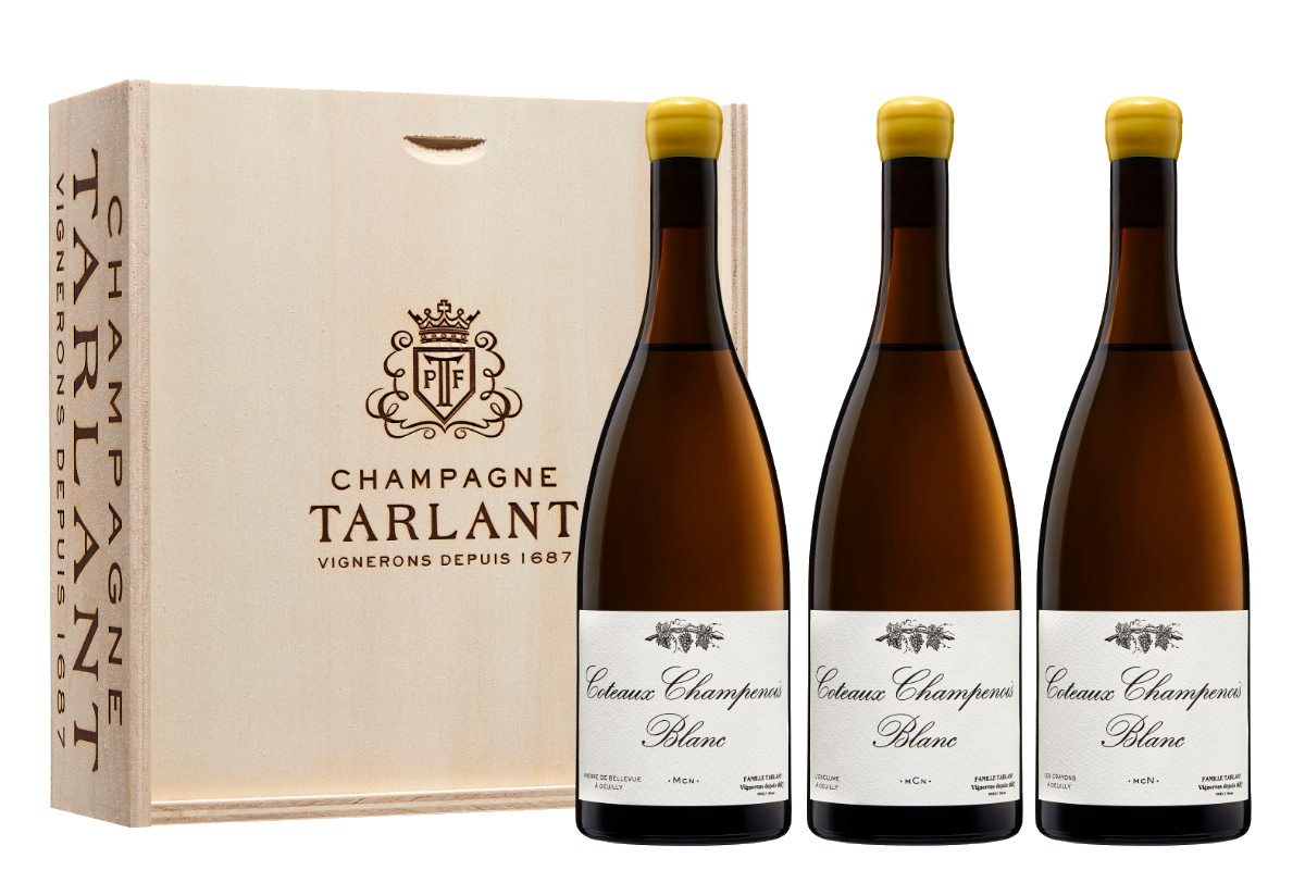 Tarlant Coteaux Champenois Blanc La Trilogie 'MCN' (Pinot Meunier, Chardonnay, Pinot Noir) 2017 w/Woodbox