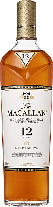 Macallan 12 Year Old Scotch Whisky Sherry Oak w/Box